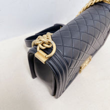 Load image into Gallery viewer, Chanel 30 series calfskin old medium boy bag
