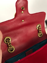 Load image into Gallery viewer, Gucci small red velvet marmont
