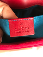 Load image into Gallery viewer, Gucci small red velvet marmont
