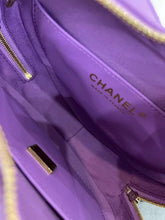 Load image into Gallery viewer, Chanel 22s large Purple Heart CC in Love bag
