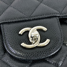 Load image into Gallery viewer, Chanel black caviar maxi, silver hdw 13 series
