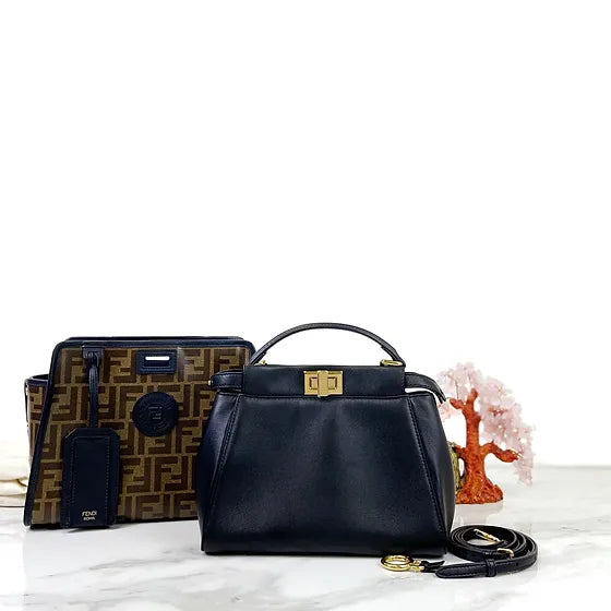 Fendi FF logo defender mini peekaboo