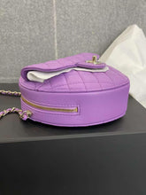 Load image into Gallery viewer, Chanel 22s large Purple Heart CC in Love bag
