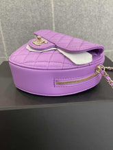 Load image into Gallery viewer, Chanel 22s large Purple Heart CC in Love bag
